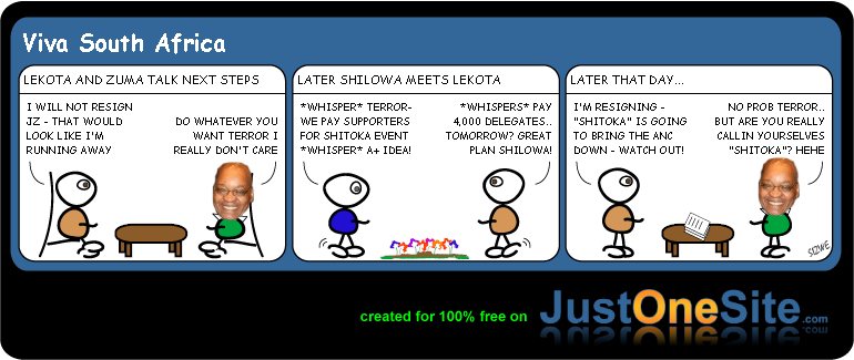 Click cartoon to read full post or to COMMENT Lekota resigns and the SANC is launched cartoon
